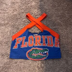 Florida Gators Criss Cross Crop Top
